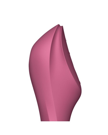 curvy trinity 3 vibe and clitoris sucker triple stimulator usb red