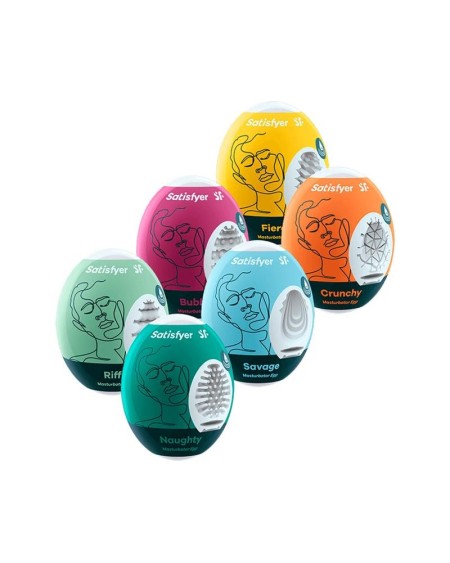 set 6 units masturbador egg