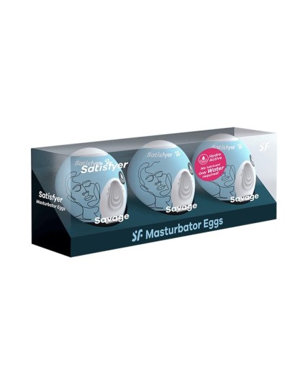 set 3 masturbator egg savage model