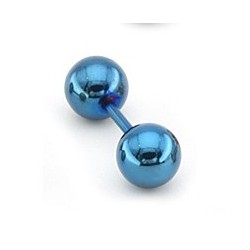 Clou d'oreille Ball Duo Bleu