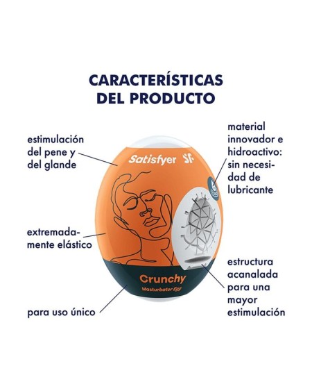 set os 3 masturbator egg crunchy model