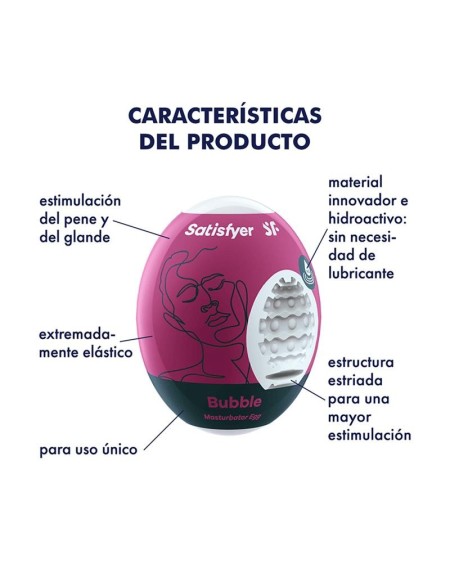 set 3 masturbator egg bubble model