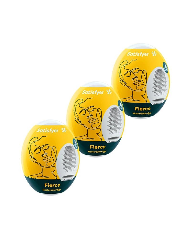 set 3 masturbator eggs fierce model