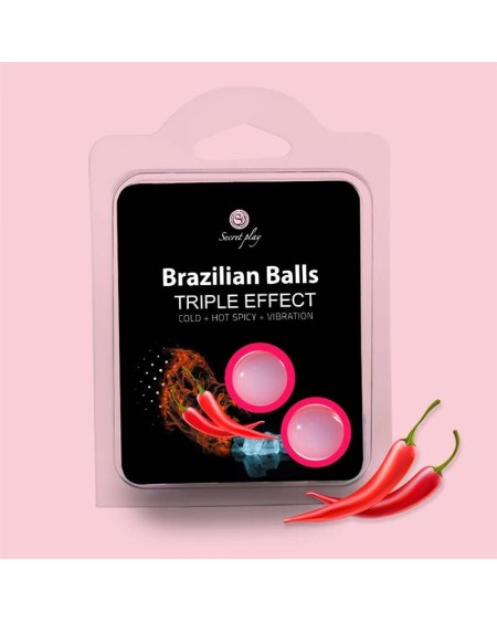 set 2 brazilian balls triple effect (heat, cold and vibration)