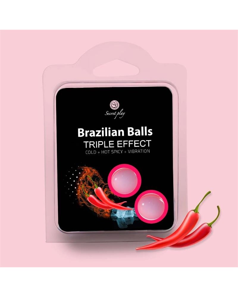 set 2 brazilian balls triple effect (heat, cold and vibration)