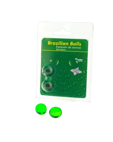 set 2 brazilian balls mint aroma