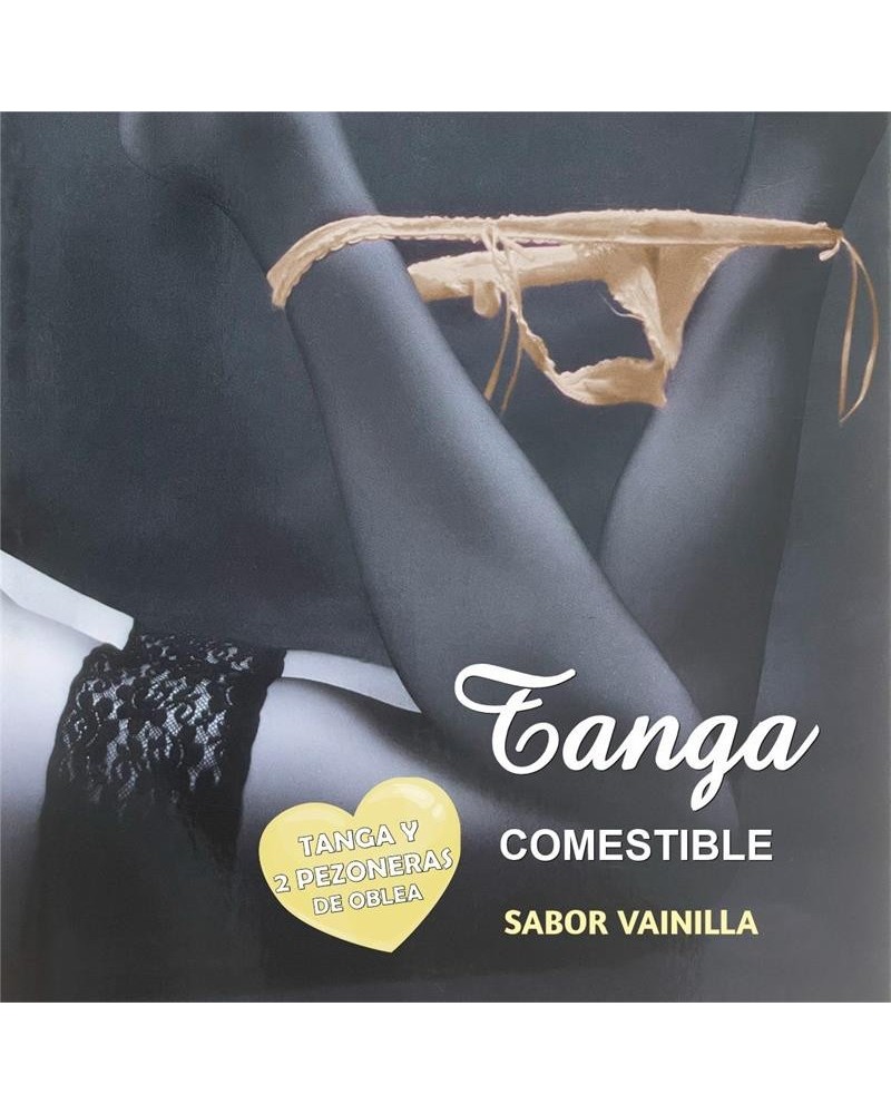 wafer thong and two vainila flavored nipple covers