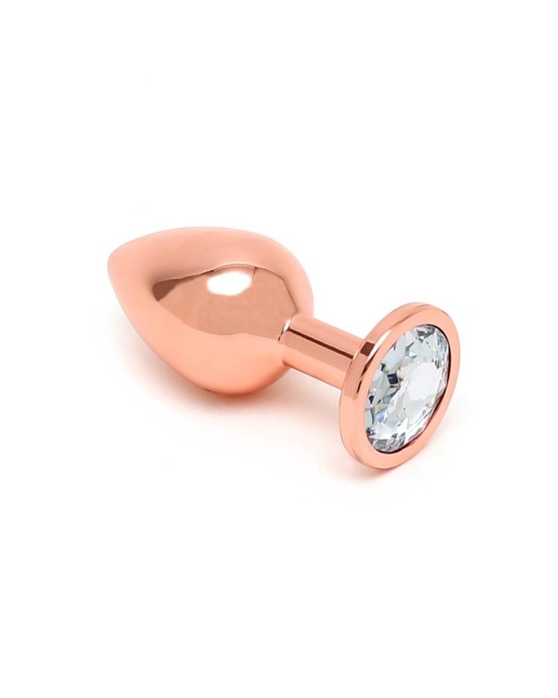 pisa butt plug with jewel pisa rose gold