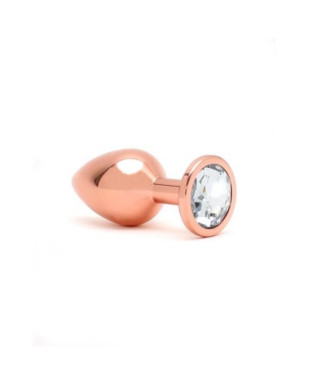 pisa butt plug with jewel pisa rose gold