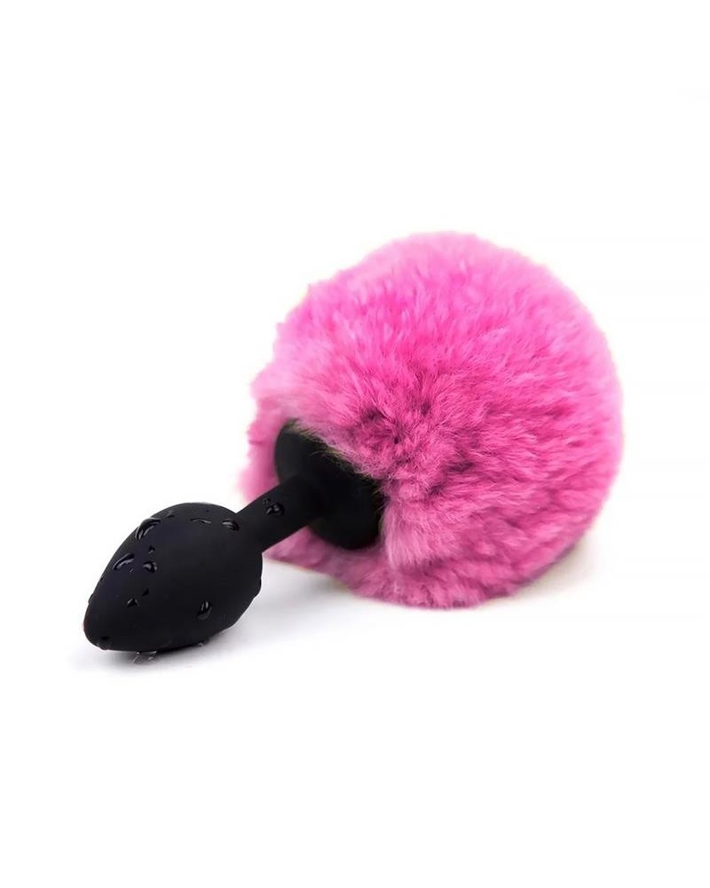 butt plug with pompon rose size s