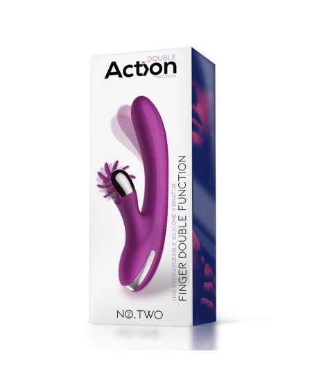 no. two finger vibrator with rotating wheel