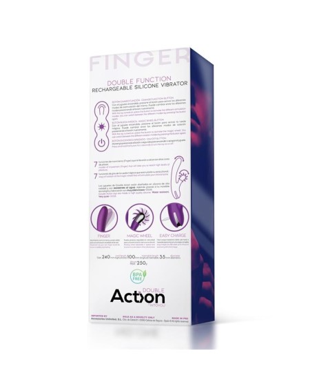 no. two finger vibrator with rotating wheel