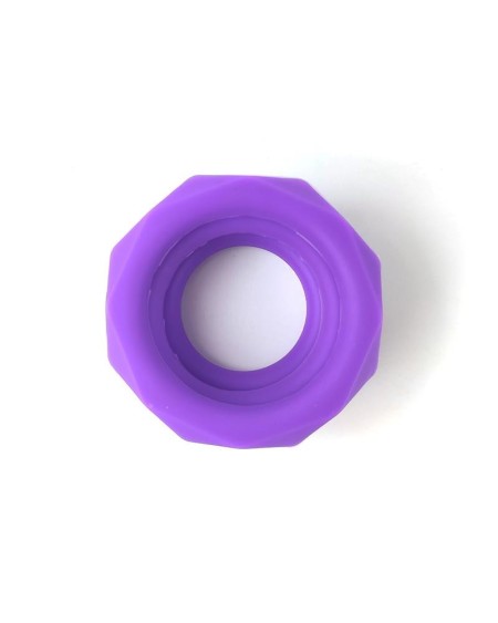 set of 3 penis rings silicone violet