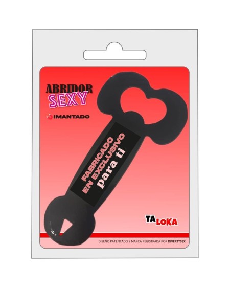 metal bottle opener painted in the shape of a penis