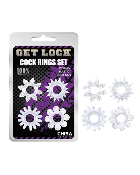 cock rings set-clear