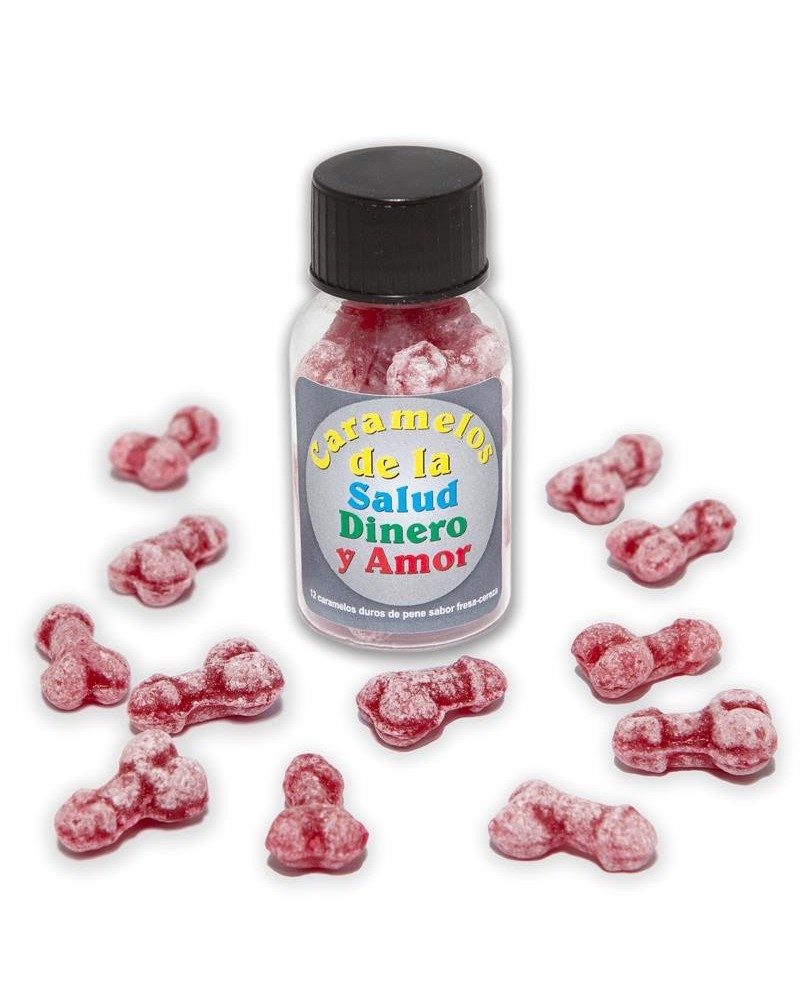 jar of 12 candies penis shape fruit flavor