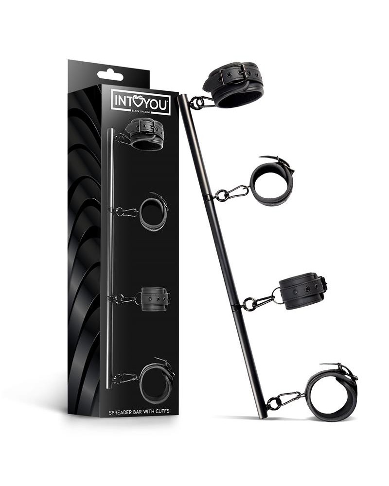 detachable rigid spreader bar and 4 detachable neoprene and vegan l...