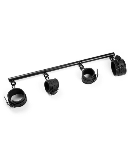 detachable rigid spreader bar and 4 detachable neoprene and vegan l...