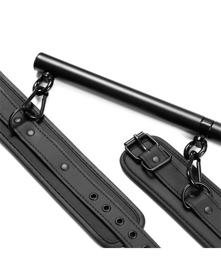 detachable rigid spreader bar and 4 detachable neoprene and vegan l...