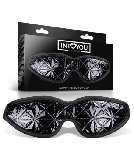 blindfold sapphire vegan leather