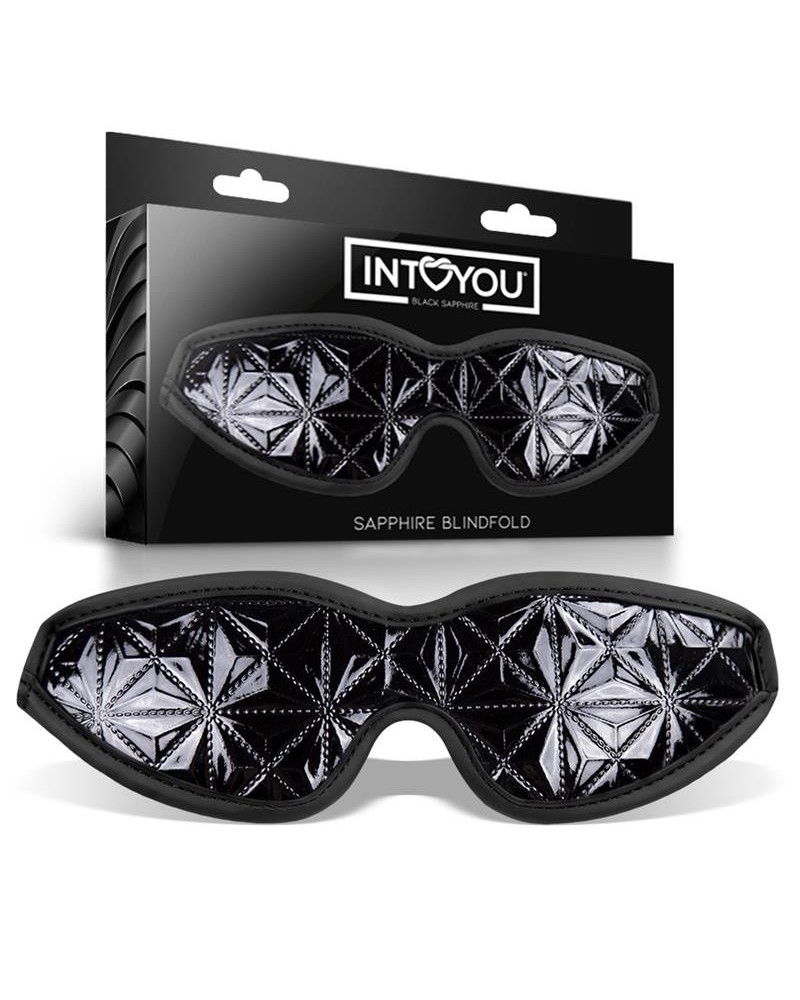blindfold sapphire vegan leather