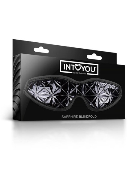 blindfold sapphire vegan leather