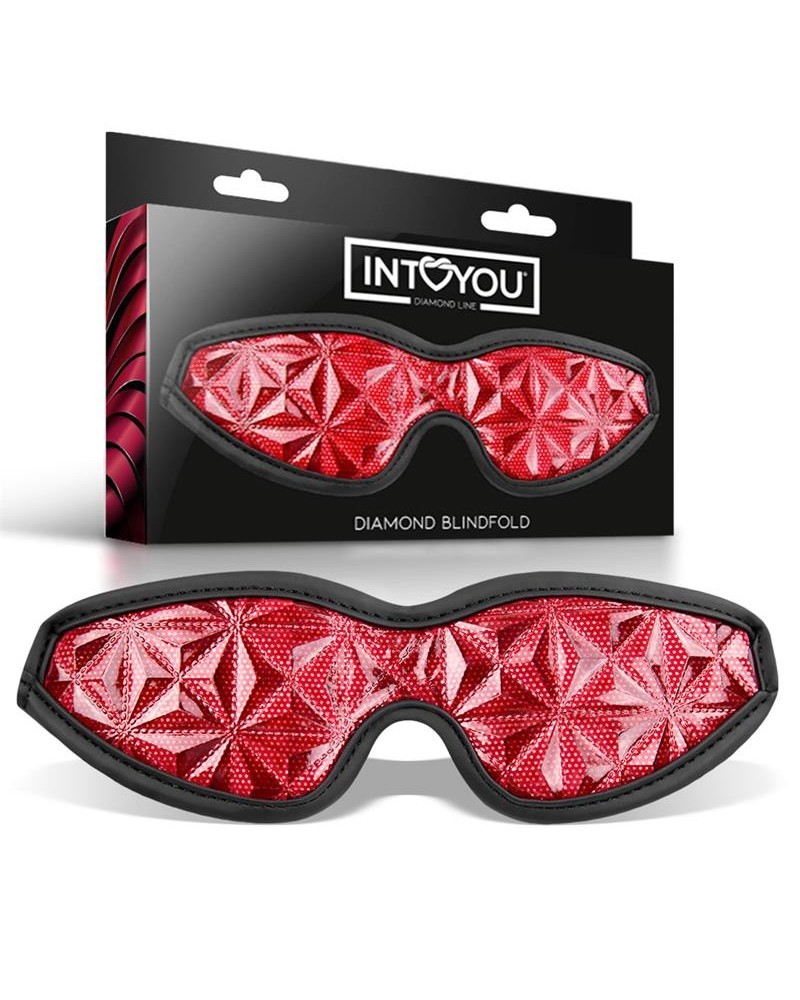 blindfold diamond vegan leather