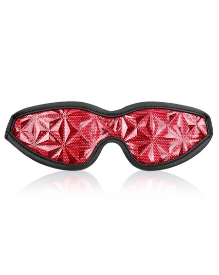 blindfold diamond vegan leather