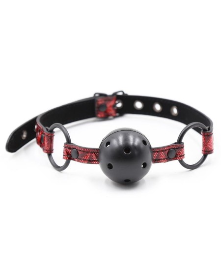 breathable gag ball diamond vegan leather