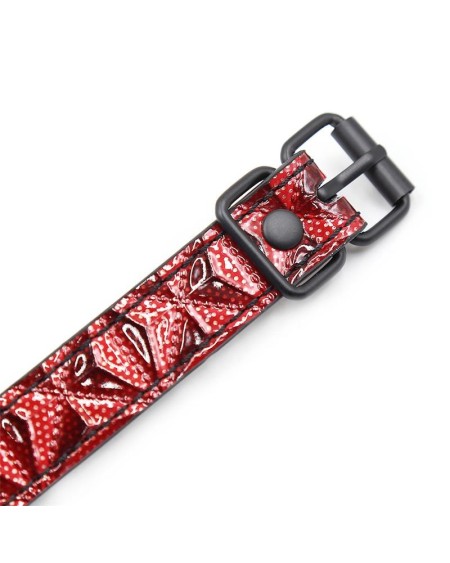 breathable gag ball diamond vegan leather