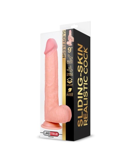 slidy réaliste dildo dual layer retractable and adjustable 9