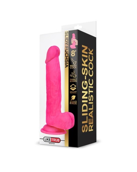 slidy réaliste dildo dual layer retractable and adjustable 8