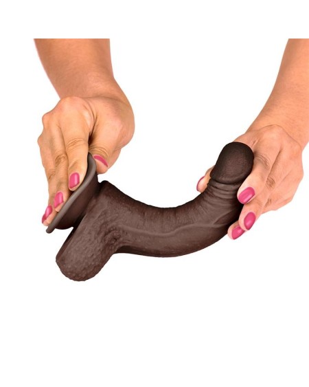 slidy réaliste dildo dual layer retractable and adjustable 7