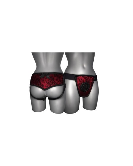 strap on de luxe red with back s - xl