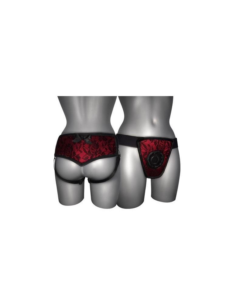 strap on de luxe red with back s - xl
