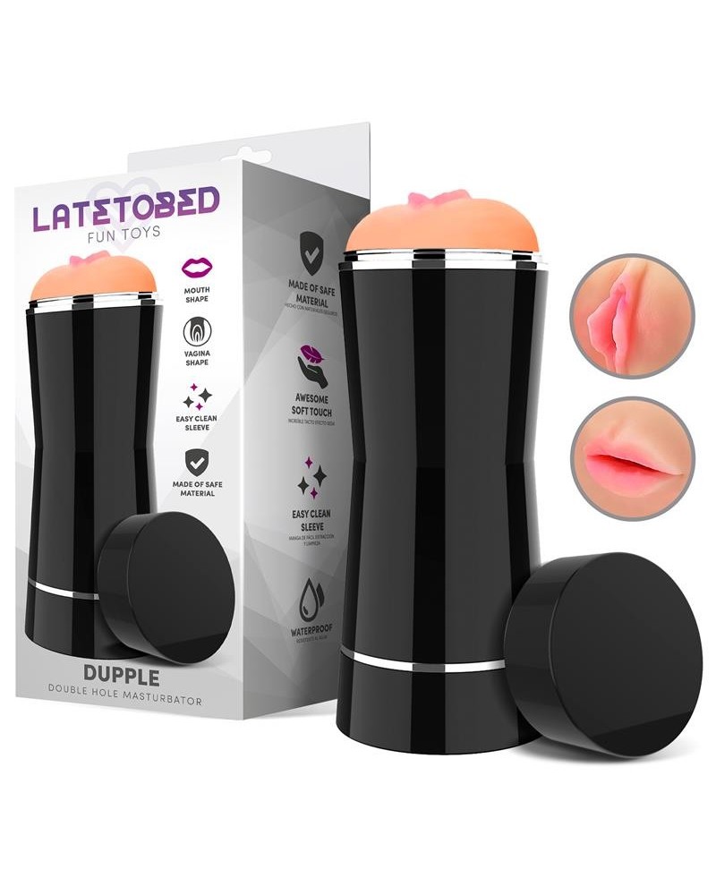 dupple double hole masturbator vagina and mouth