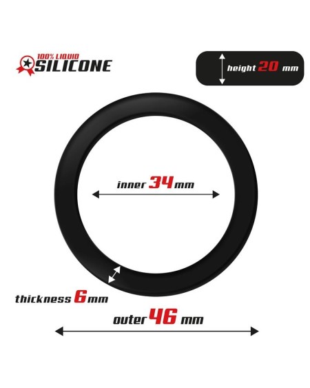 liquid silicone cock ring 3.4 cm