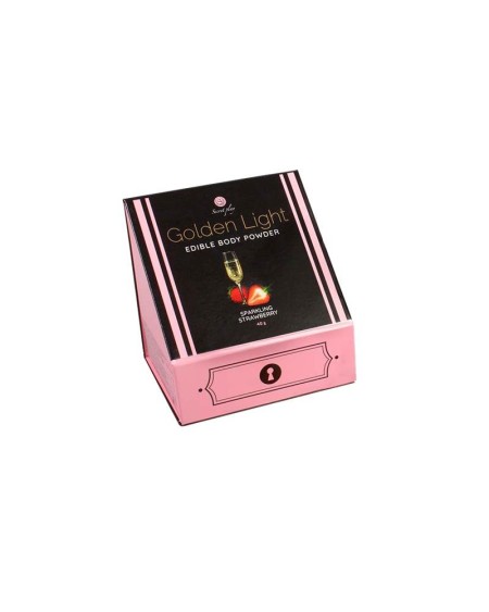 100 edible powder kit and feather tickler sparkling strawberry