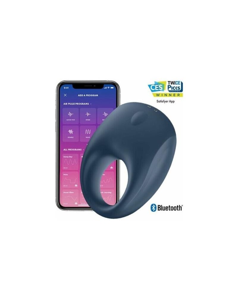 strong one vibrant penis ring with app satisfyer connect
