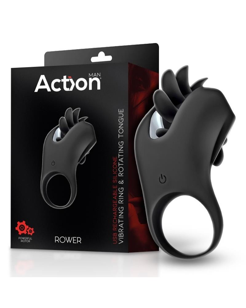 rower vibrant ring with rotating tongue