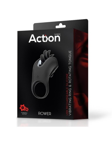 rower vibrant ring with rotating tongue
