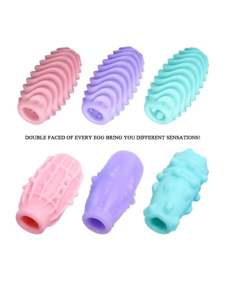 pack 15 pieces double sided masturbator egg