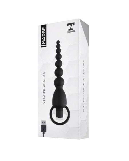 marbe anal chain with vibration usb silicone