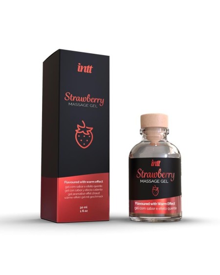 heat effect massage gel strawberry 30 ml