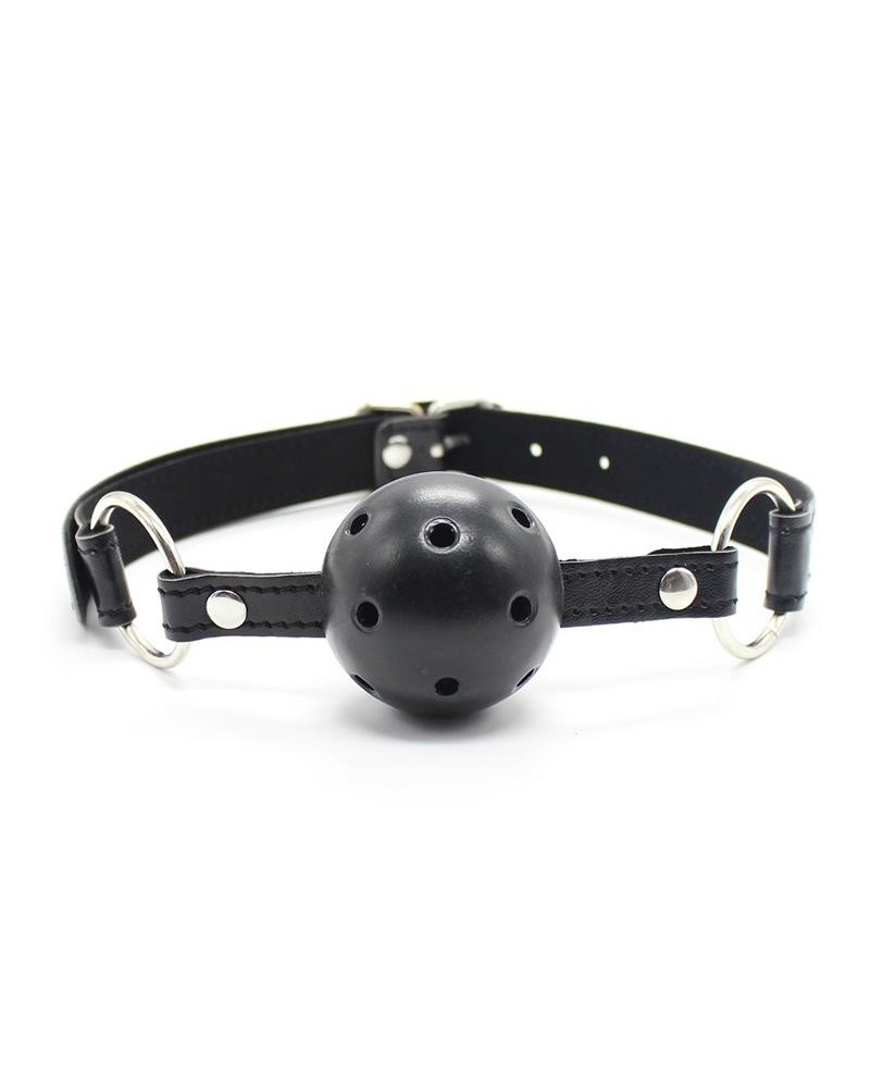 breathable ball gag 4,5 cm noir