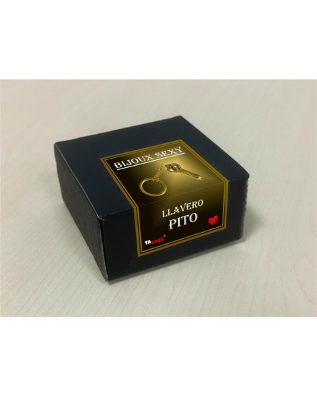 golden keychain in the shape of a penis.