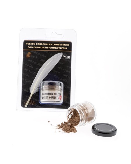 chocolate flavored body powder feather duster
