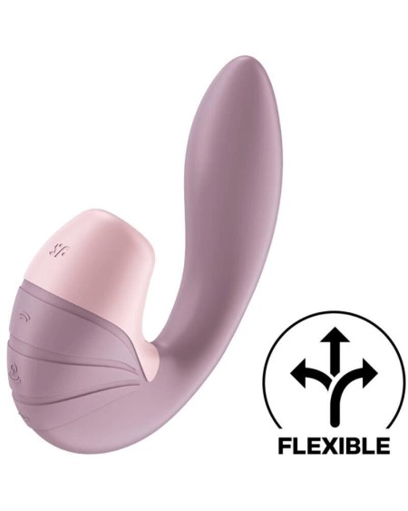 supernova old rose clitoris sucker and vibe super flexible usb