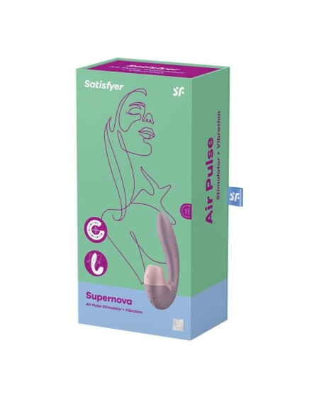 supernova old rose clitoris sucker and vibe super flexible usb