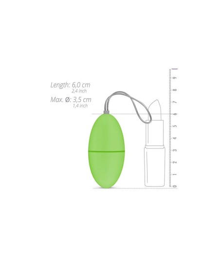 remote control vibrant egg - green